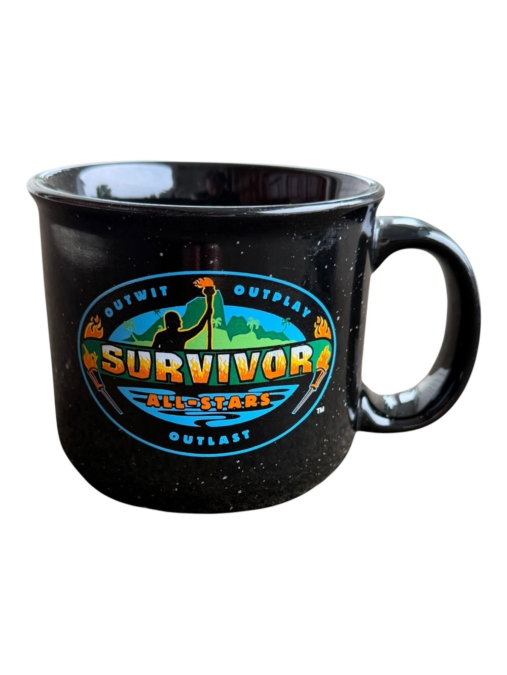 Survivor All-Stars 2004 TV Show Collectible CBS Speckled Ceramic Mug